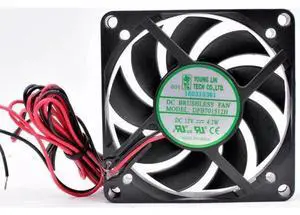 DFB701512H 7cm 70mm fan 70x70x15mm DC12V 4.2w 2 wires 2 balls Cooling fan with large air volume for chassis power supply DFB701512H 7cm 70mm fan 70x70x15mm DC12V 4.2w 2 wires 2 balls Cooling fan with large air volume for chassis power supply