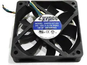 for AVC 70x15mm DA07015T12U 7015 DC 12V 0.7A 4 Wires PWM 4 Pins Case Fan 7CM CPU cooling fan for AVC 70x15mm DA07015T12U 7015 DC 12V 0.7A 4 Wires PWM 4 Pins Case Fan 7CM CPU cooling fan