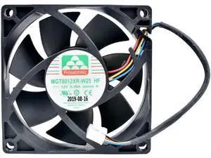 MGT8012XR-W25 8cm 80mm fan 80x80x25mm DC12V 0.39A 4pin Cooling fan for chassis CPU MGT8012XR-W25 8cm 80mm fan 80x80x25mm DC12V 0.39A 4pin Cooling fan for chassis CPU