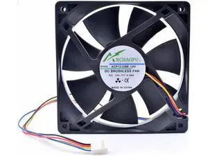 ANCHAOPU ACP1212BE-12H 12cm 12025 120x120x25mm 120mm fan 12V 0.30A 4 line chassis CPU cooling fan ANCHAOPU ACP1212BE-12H 12cm 12025 120x120x25mm 120mm fan 12V 0.30A 4 line chassis CPU cooling fan