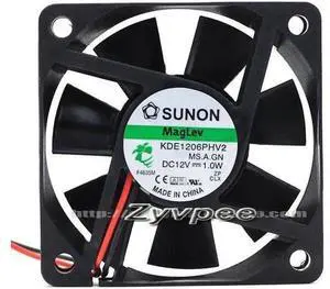 for SUNON KDE1206PHV2 MS.A.GN DC 12V 1.0W 60x15mm 2 wires 6cm case fan cooling fan for SUNON KDE1206PHV2 MS.A.GN DC 12V 1.0W 60x15mm 2 wires 6cm case fan cooling fan