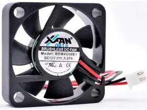 RDM4010B1 4cm 40mm fan 40x40x10mm DC12V 0.07A Double ball bearing 2 wires Quiet small cooling fan RDM4010B1 4cm 40mm fan 40x40x10mm DC12V 0.07A Double ball bearing 2 wires Quiet small cooling fan