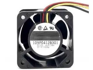 for 109P0412B301 12V 0.28A 40 * 40 * 28MM Dual Ball Bearing Chassis Cooling Fan Fan for 109P0412B301 12V 0.28A 40 * 40 * 28MM Dual Ball Bearing Chassis Cooling Fan Fan