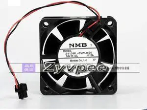 for Original NMB 60*25MM 2410ML-05W-B50 24V 0.13A 2 wires 2 pins 6CM 60MM Inverter fan Cooling Fan for Original NMB 60*25MM 2410ML-05W-B50 24V 0.13A 2 wires 2 pins 6CM 60MM Inverter fan Cooling Fan