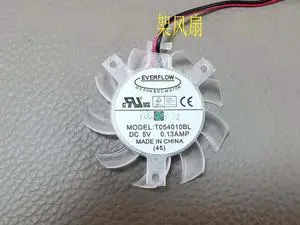 for EVERFLOW T054010BL 5V 0.13A 2 Wires Video Fan VGA Cooling for EVERFLOW T054010BL 5V 0.13A 2 Wires Video Fan VGA Cooling