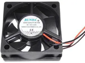 for RUNDA 5CM 12V 0.23A 2 Wires 2 Pins Connector 50*50*20MM DC square Cooling fan Case cooler for RUNDA 5CM 12V 0.23A 2 Wires 2 Pins Connector 50*50*20MM DC square Cooling fan Case cooler