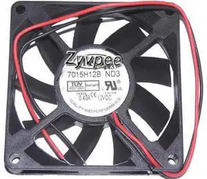 for 70mm CPU Cooling 7015H12B ND3 12V 0.4A 2 Wires 2 Pins Case Fan 70*15mm Zyvpee for 70mm CPU Cooling 7015H12B ND3 12V 0.4A 2 Wires 2 Pins Case Fan 70*15mm Zyvpee