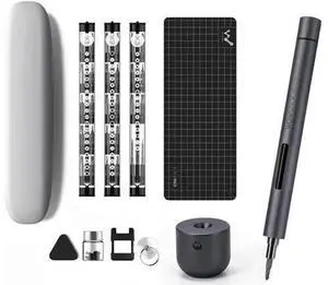Mini Cordless Electric Screwdriver Set, Rechargeable Precision Screwdriver with 3 LED Lights, 56 Magnetic Screw Bits, USB Charging Cable and Magnetizer for Electronics Repair Mini Cordless Electric Screwdriver Set, Rechargeable Precision Screwdriver with 3 LED Lights, 56 Magnetic Screw Bits, USB Charging Cable and Magnetizer for Electronics Repair