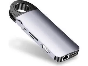 10-in-1 USB C Multiport Docking Station, 4K@60Hz USB-C Laptop Adapter Dongle with HDMI VGA, 3 USB 3.0, 100W PD, Gigabit Ethernet, 3.5mm Audio, SD/TF Card Reader, Compatible with MacBook Dell Surface H 10-in-1 USB C Multiport Docking Station, 4K@60Hz USB-C Laptop Adapter Dongle with HDMI VGA, 3 USB 3.0, 100W PD, Gigabit Ethernet, 3.5mm Audio, SD/TF Card Reader, Compatible with MacBook Dell Surface H