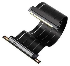 30cm Right Angle Black PCIe 5.0 X16 Riser Cable, 128GB/s High Bandwidth GPU Extension Cord, Vertical GPU Mount Compatible with RTX 50/40 & AMD RX 9000/7000 Series, Backward PCIe 4.0/3.0 Compatible 30cm Right Angle Black PCIe 5.0 X16 Riser Cable, 128GB/s High Bandwidth GPU Extension Cord, Vertical GPU Mount Compatible with RTX 50/40 & AMD RX 9000/7000 Series, Backward PCIe 4.0/3.0 Compatible