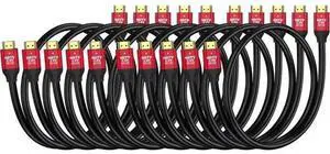 HDMI 2.0 Cable 3FT 10-Pack, 18Gbps High Speed 4K@60Hz HDR ARC Ethernet Cord for Xbox, PS5/PS4/PS3, TV, Monitor, Soundbar, Roku, Laptop HDMI 2.0 Cable 3FT 10-Pack, 18Gbps High Speed 4K@60Hz HDR ARC Ethernet Cord for Xbox, PS5/PS4/PS3, TV, Monitor, Soundbar, Roku, Laptop