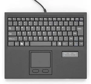 Waterproof Industrial Keyboard with Integrated Touchpad, 84 Keys USB Wired Black Industrial Machine Keyboard Waterproof Industrial Keyboard with Integrated Touchpad, 84 Keys USB Wired Black Industrial Machine Keyboard