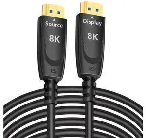 8K Fiber Optic HDMI Cable 50ft, HDMI 2.1 48Gbps Ultra High Speed, 8K@60Hz 4K@120Hz 1440p@240Hz, HDR eARC HDCP In-Wall Rated for PS5 PS4 Xbox Fire TV Soundbar Monitor 8K Fiber Optic HDMI Cable 50ft, HDMI 2.1 48Gbps Ultra High Speed, 8K@60Hz 4K@120Hz 1440p@240Hz, HDR eARC HDCP In-Wall Rated for PS5 PS4 Xbox Fire TV Soundbar Monitor