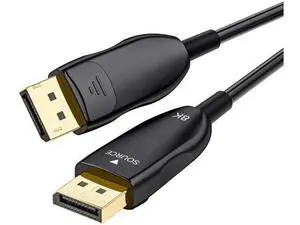 10ft Active Fiber Optic DisplayPort 2.1 Cable 54Gbps 8K@60Hz 4K@240Hz HDR HDCP DSC 1.2a Optical DP Cable for Gaming Monitor PC TV 10ft Active Fiber Optic DisplayPort 2.1 Cable 54Gbps 8K@60Hz 4K@240Hz HDR HDCP DSC 1.2a Optical DP Cable for Gaming Monitor PC TV