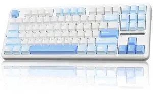 F87 Wireless Mechanical Keyboard, 75% TKL Hot Swappable Gaming Keyboard, Pre-lubed Greywood Switch, RGB Backlit Creamy Typing Keyboard, Tri-Mode 2.4G BT5.0 USB-C F87 Wireless Mechanical Keyboard, 75% TKL Hot Swappable Gaming Keyboard, Pre-lubed Greywood Switch, RGB Backlit Creamy Typing Keyboard, Tri-Mode 2.4G BT5.0 USB-C