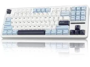 F87 75% TKL Wireless Mechanical Keyboard, Tri-Mode 2.4G BT5.0 USB-C Hot Swappable Gaming Keyboard, Pre-lubed Greywood Switch, RGB Backlit PBT Keycaps Creamy Typing Keyboard F87 75% TKL Wireless Mechanical Keyboard, Tri-Mode 2.4G BT5.0 USB-C Hot Swappable Gaming Keyboard, Pre-lubed Greywood Switch, RGB Backlit PBT Keycaps Creamy Typing Keyboard