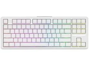 A87 Pro 87 Keys TKL Wireless Mechanical Keyboard Gasket Mount Hot Swappable Tri-Mode RGB Backlit Contour White Gaming Keyboard A87 Pro 87 Keys TKL Wireless Mechanical Keyboard Gasket Mount Hot Swappable Tri-Mode RGB Backlit Contour White Gaming Keyboard