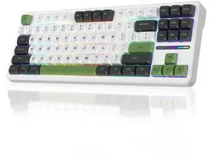 F87 75% TKL Wireless Mechanical Keyboard, Tri-Mode 2.4G BT5.0 USB-C Hot Swappable Gaming Keyboard, Pre-lubed Greywood Switch PBT Keycaps RGB Backlit Creamy Typing Keyboard F87 75% TKL Wireless Mechanical Keyboard, Tri-Mode 2.4G BT5.0 USB-C Hot Swappable Gaming Keyboard, Pre-lubed Greywood Switch PBT Keycaps RGB Backlit Creamy Typing Keyboard