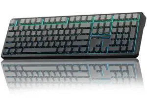 F108 Wireless Mechanical Keyboard, 108 Keys Full Size Gaming Keyboard with Number Pad, Side Printed PBT Keycaps, Pre-lubed Switch, RGB Backlit Hot Swappable Creamy Sound Keyboard F108 Wireless Mechanical Keyboard, 108 Keys Full Size Gaming Keyboard with Number Pad, Side Printed PBT Keycaps, Pre-lubed Switch, RGB Backlit Hot Swappable Creamy Sound Keyboard