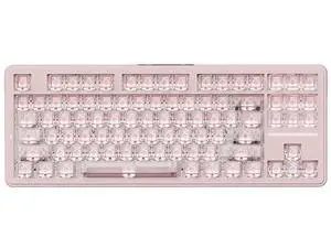 A87 Pro 87 Keys TKL Wireless Mechanical Keyboard Gasket Mount Hot Swappable Tri-Mode RGB Backlit Peach Mist Gaming Keyboard A87 Pro 87 Keys TKL Wireless Mechanical Keyboard Gasket Mount Hot Swappable Tri-Mode RGB Backlit Peach Mist Gaming Keyboard