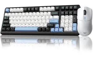 F99 Hot Swappable Wireless Mechanical Keyboard & SC580 Wireless Gaming Mouse Combo, White Full Set Keyboard Mouse Kit F99 Hot Swappable Wireless Mechanical Keyboard & SC580 Wireless Gaming Mouse Combo, White Full Set Keyboard Mouse Kit