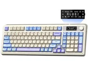 S99 Pro Tri-Mode Wireless Gaming Keyboard With Smart Display Media Knob Numpad Creamy Typing RGB Backlit Custom Keyboard Purple Compatible with Mac Xbox PC S99 Pro Tri-Mode Wireless Gaming Keyboard With Smart Display Media Knob Numpad Creamy Typing RGB Backlit Custom Keyboard Purple Compatible with Mac Xbox PC