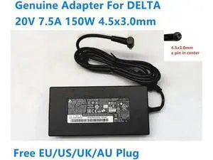 150W Delta AC Adapter, 20V 7.5A 4.5x3.0mm ADP-150CH D Replacement Laptop Charger Power Supply for MSI GF76 150W Delta AC Adapter, 20V 7.5A 4.5x3.0mm ADP-150CH D Replacement Laptop Charger Power Supply for MSI GF76