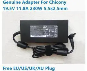 230W 19.5V 11.8A Chicony AC Adapter, A17-230P1A A230A015P Laptop Power Supply Charger Replacement for MSI Hasee Gaming Laptop 230W 19.5V 11.8A Chicony AC Adapter, A17-230P1A A230A015P Laptop Power Supply Charger Replacement for MSI Hasee Gaming Laptop