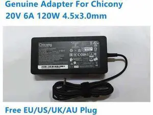 20V 6A 120W AC Adapter Charger, Chicony A17-120P2A A12A055P Thin Power Supply 4.5x3.0mm Connector Replacement for MSI CF63 MS-16R5 Laptop 20V 6A 120W AC Adapter Charger, Chicony A17-120P2A A12A055P Thin Power Supply 4.5x3.0mm Connector Replacement for MSI CF63 MS-16R5 Laptop