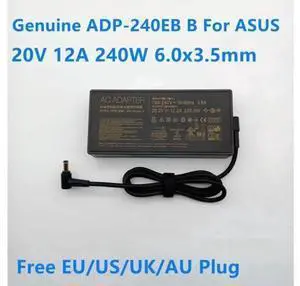 240W 20V 12A AC Laptop Charger, ADP-240EB B A20-240P1A Power Supply Adapter Compatible with ASUS ROG 15 RTX2080 G733QS UX582LR 240W 20V 12A AC Laptop Charger, ADP-240EB B A20-240P1A Power Supply Adapter Compatible with ASUS ROG 15 RTX2080 G733QS UX582LR