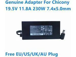 230W 19.5V 11.8A Chicony A17-230P1A AC Adapter, 7.4x5.0mm Power Supply Laptop Charger Compatible with MSI GL75 GP75 Leopard GL65 P65 230W 19.5V 11.8A Chicony A17-230P1A AC Adapter, 7.4x5.0mm Power Supply Laptop Charger Compatible with MSI GL75 GP75 Leopard GL65 P65