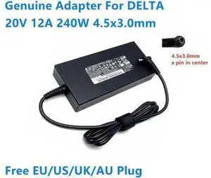 240W 20V 12A AC Adapter, 4.5x3.0mm Delta ADP-240EB D Replacement Laptop Charger Power Supply for MSI Gaming Notebook 240W 20V 12A AC Adapter, 4.5x3.0mm Delta ADP-240EB D Replacement Laptop Charger Power Supply for MSI Gaming Notebook
