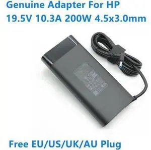 200W 19.5V 10.3A AC Adapter, TPN-DA23 TPN-CA23 TPN-DA10 Laptop Charger Compatible with HP OMEN 3 4, ZBOOK 17 G3 G4 G5 Power Supply 200W 19.5V 10.3A AC Adapter, TPN-DA23 TPN-CA23 TPN-DA10 Laptop Charger Compatible with HP OMEN 3 4, ZBOOK 17 G3 G4 G5 Power Supply