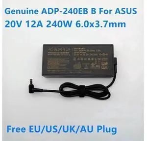 240W 20V 12A AC Adapter, 6.0x3.7mm ADP-240EB B Power Supply Charger Compatible with ASUS ROG 15 G733QS GX550LXS RTX2080 Gaming Laptop 240W 20V 12A AC Adapter, 6.0x3.7mm ADP-240EB B Power Supply Charger Compatible with ASUS ROG 15 G733QS GX550LXS RTX2080 Gaming Laptop