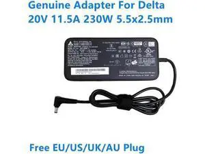 230W 20V 11.5A Delta AC Adapter, 5.5x2.5mm ADP-230GB D Laptop Charger Compatible with MSI GS66 GL75 Gaming Laptop Power Supply 230W 20V 11.5A Delta AC Adapter, 5.5x2.5mm ADP-230GB D Laptop Charger Compatible with MSI GS66 GL75 Gaming Laptop Power Supply