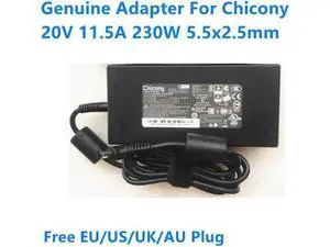 230W 20V 11.5A AC Adapter Charger, Chicony A17-230P1B A230A038P 5.5x2.5mm DC Power Supply Replacement for MSI Gaming Laptop 230W 20V 11.5A AC Adapter Charger, Chicony A17-230P1B A230A038P 5.5x2.5mm DC Power Supply Replacement for MSI Gaming Laptop