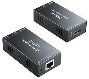 4K 60Hz HDMI Extender Splitter 1 to 2 Remote TV 60m Over Cat5e Cat6 Ethernet Cable Support IR Return Control 4K 60Hz HDMI Extender Splitter 1 to 2 Remote TV 60m Over Cat5e Cat6 Ethernet Cable Support IR Return Control