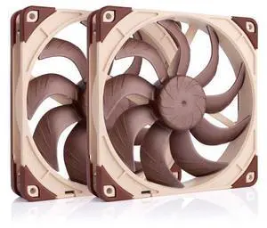 NF-A14x25 G2 PWM Sx2-PP, Dual Fan Set for Push-Pull and Side-by-Side Applications (Brown) NF-A14x25 G2 PWM Sx2-PP, Dual Fan Set for Push-Pull and Side-by-Side Applications (Brown)
