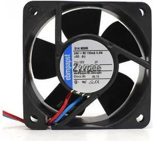 for ebmpapst 614NGHH 60*25mm 24V 3.6W 2 wires 6cm case fan power case fan axial cooler for ebmpapst 614NGHH 60*25mm 24V 3.6W 2 wires 6cm case fan power case fan axial cooler