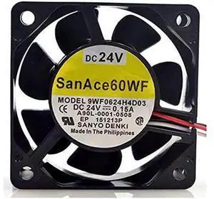 for 9WF0624H4D03 San Ace 60WF 24V 60mm Fan, 24V 0.15A 3-pin Cooling Fan for 9WF0624H4D03 San Ace 60WF 24V 60mm Fan, 24V 0.15A 3-pin Cooling Fan