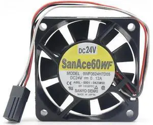 for 60MM Fanuc Cooling 9WF0624H7D05 9WF0624H7D03 A90L-0001 24V 0.12A 3 Wires Converter Case Fan 60*15mm San Ace 60WF for 60MM Fanuc Cooling 9WF0624H7D05 9WF0624H7D03 A90L-0001 24V 0.12A 3 Wires Converter Case Fan 60*15mm San Ace 60WF