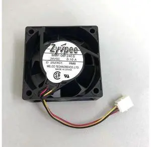 for 60mm Inverter Cooling MMF-06F24ES RM8 24VDC 0.10A 3 Wires 3 Pins Case Fan 60*25mm for 60mm Inverter Cooling MMF-06F24ES RM8 24VDC 0.10A 3 Wires 3 Pins Case Fan 60*25mm