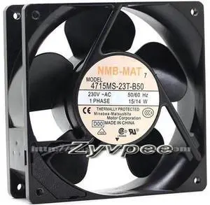 for NMB 4715MS-23T-B50 120*38MM 230V 50/60Hz 15/14W Dual Balls bearing 12CM AC cabinet axial fan for NMB 4715MS-23T-B50 120*38MM 230V 50/60Hz 15/14W Dual Balls bearing 12CM AC cabinet axial fan