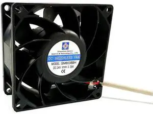 for SM8038BH 80*38mm DC 24V 0.35A 2 wires 2 pins Balls bearing 8CM axial fan for SM8038BH 80*38mm DC 24V 0.35A 2 wires 2 pins Balls bearing 8CM axial fan