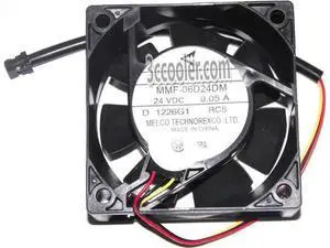 for Original Melco 6CM 60*25mm MMF-06D24DM RC5 24V 0.05A 3 Wires 3 Pins Case fan for YASKAWA PLC ABB for Original Melco 6CM 60*25mm MMF-06D24DM RC5 24V 0.05A 3 Wires 3 Pins Case fan for YASKAWA PLC ABB