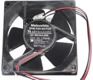 for MATSUSHITA 8CM 80*25mm SF80 ASF803A2402 6317Q-C 24V 110mA 2 Wires 2 Pins inverter fan Case cooler for MATSUSHITA 8CM 80*25mm SF80 ASF803A2402 6317Q-C 24V 110mA 2 Wires 2 Pins inverter fan Case cooler