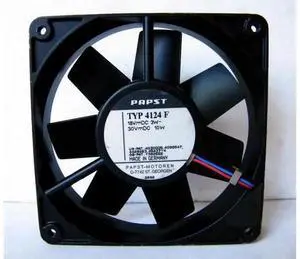 for PAPST 12025 TYP 4124 F square Cooling fan with 18~30V 3~10W 2-Wires 2Pin for PAPST 12025 TYP 4124 F square Cooling fan with 18~30V 3~10W 2-Wires 2Pin