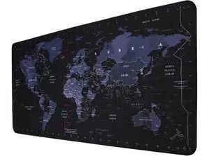 Isptewhie Large Mouse Pad Big Gaming Mouse Pad with Stitched Edges Waterproof and Non-Slip Desk Mat XXL Extended Keyboard Pad for Home Office Accessories 31.5 X 11.8 Inch World Map Black Isptewhie Large Mouse Pad Big Gaming Mouse Pad with Stitched Edges Waterproof and Non-Slip Desk Mat XXL Extended Keyboard Pad for Home Office Accessories 31.5 X 11.8 Inch World Map Black