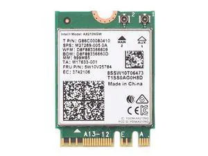 3000Mbps WiFi 6E Intel AX210 Bluetooth 5.2 M.2 2230 Key E WiFi 6 Card 2.4G/5Ghz/6Ghz With IPEX4 Antennas Wireless AX210NGW 802.11ac/ax WiFi Adapter, Support Windows 10 Linux For Laptop Desktop PC 3000Mbps WiFi 6E Intel AX210 Bluetooth 5.2 M.2 2230 Key E WiFi 6 Card 2.4G/5Ghz/6Ghz With IPEX4 Antennas Wireless AX210NGW 802.11ac/ax WiFi Adapter, Support Windows 10 Linux For Laptop Desktop PC