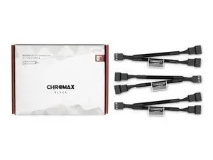 Noctua NA-SYC1 chromax.black, 4 Pin Y-Cables for PC Fans (Black) Noctua NA-SYC1 chromax.black, 4 Pin Y-Cables for PC Fans (Black)